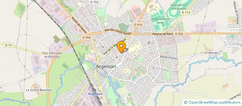 localisation de l'entreprise MADAME EVA BIZET à ARGENTAN
