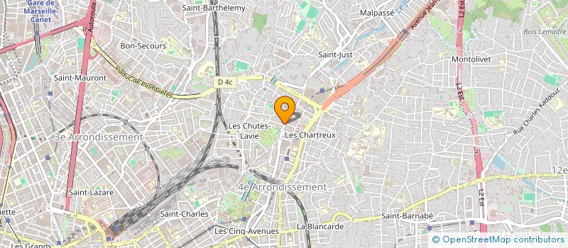 localisation de l'entreprise MADAME EVA BLANCHON à MARSEILLE