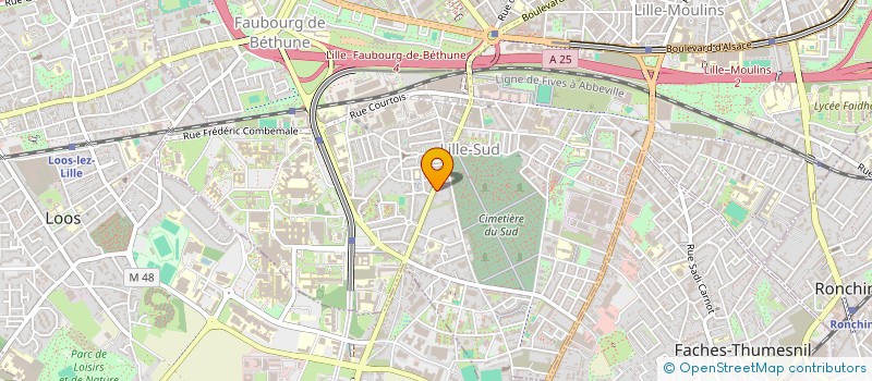 localisation de l'entreprise MADAME EVA BLONDE à LILLE