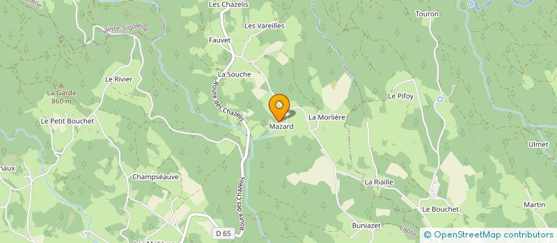 localisation de l'entreprise MADAME EVA BONANDRINI à LAPTE
