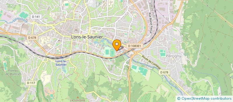 localisation de l'entreprise MADAME EVA BONDENAT à LONS-LE-SAUNIER