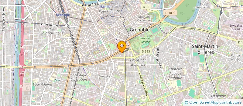 localisation de l'entreprise MADAME EVA BOUCHON à GRENOBLE