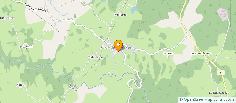localisation de l'entreprise MADAME EVA BOULAY à CROS-DE-MONTVERT