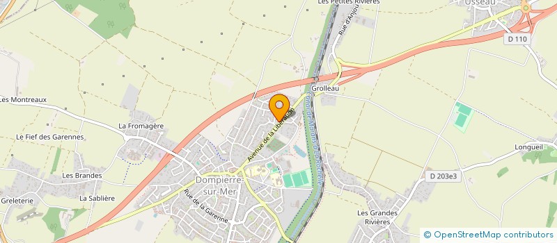 localisation de l'entreprise MADAME EVA BOUROLLEAU  DOMPIERRE-SUR-MER