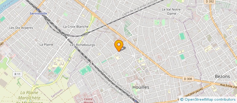 localisation de l'entreprise MADAME EVA BOUSCHBACHER  HOUILLES