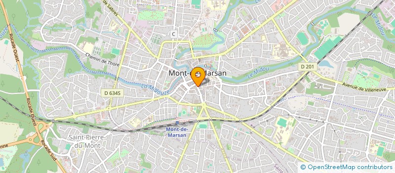 localisation de l'entreprise MADAME EVA BOUSQUET  MONT-DE-MARSAN