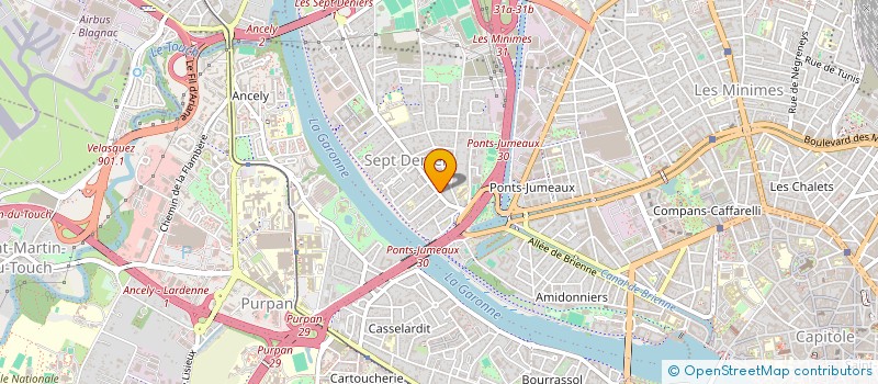 localisation de l'entreprise MADAME EVA BRABANT  TOULOUSE