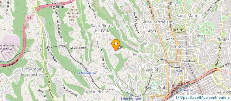 localisation de l'entreprise MADAME EVA BROUSSAUD à NICE