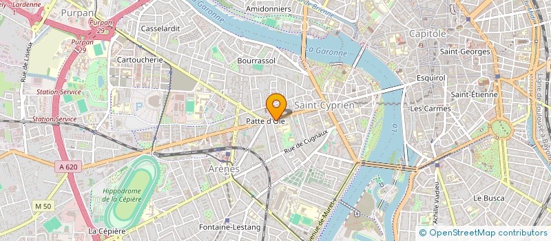 localisation de l'entreprise MADAME EVA BRUNEL  TOULOUSE