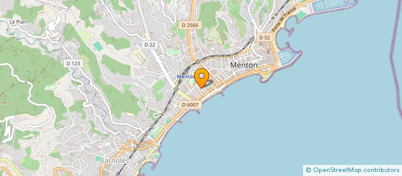 localisation de l'entreprise MADAME EVA CAMPOS RIBEIRO à MENTON