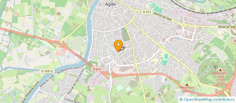 localisation de l'entreprise MADAME EVA CAVET à AGDE