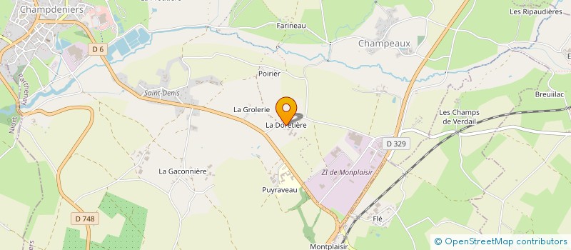 localisation de l'entreprise MADAME EVA CHARLET à CHAMPDENIERS