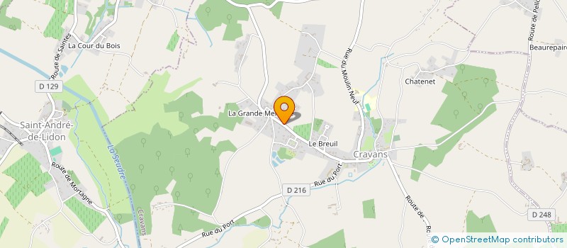 localisation de l'entreprise MADAME EVA CHEVALIER  CRAVANS