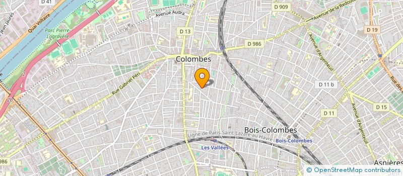 localisation de l'entreprise MADAME EVA CHIQUARD à COLOMBES