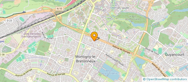 localisation de l'entreprise MADAME EVA CIPIERE  MONTIGNY-LE-BRETONNEUX