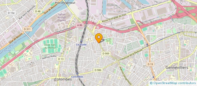 localisation de l'entreprise MADAME EVA CLAUS  COLOMBES