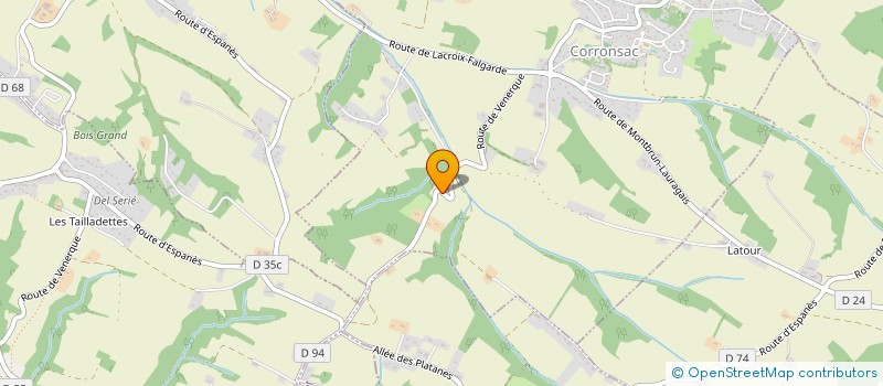 localisation de l'entreprise MADAME EVA CORTES  CORRONSAC