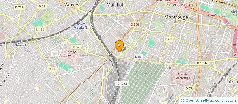 localisation de l'entreprise MADAME EVA COSTES  MONTROUGE