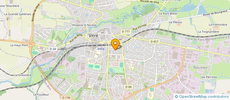 localisation de l'entreprise MADAME EVA COUEDOR  VITRE