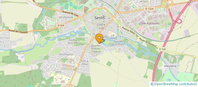 localisation de l'entreprise MADAME EVA COUTEN  SENLIS