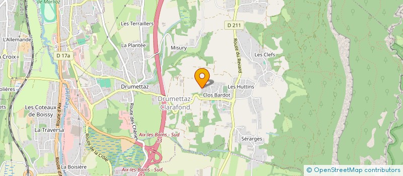 localisation de l'entreprise MADAME EVA CROIBIER à DRUMETTAZ-CLARAFOND