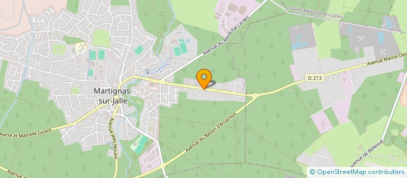 localisation de l'entreprise MADAME EVA D'ASCENCAO  MARTIGNAS-SUR-JALLE