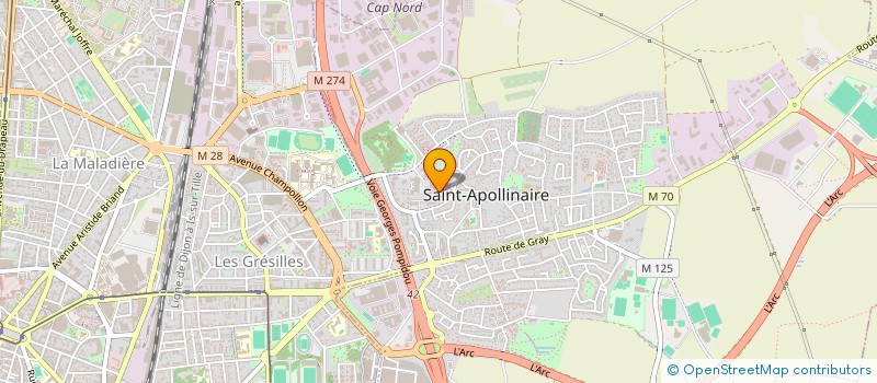 localisation de l'entreprise MADAME EVA DANIEL  SAINT-APOLLINAIRE