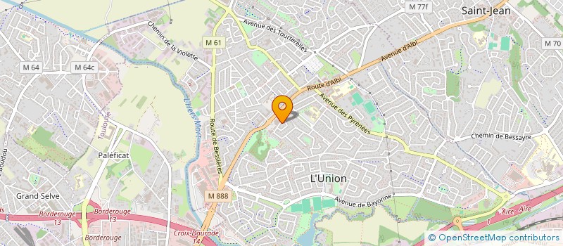 localisation de l'entreprise MADAME EVA DARASSE-JJOUET à L'UNION