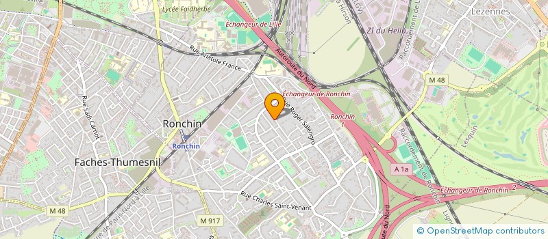 localisation de l'entreprise MADAME EVA DE TAEVERNIER  RONCHIN