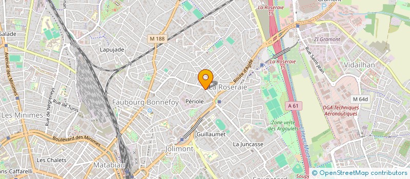 localisation de l'entreprise MADAME EVA DEBOURBE à TOULOUSE
