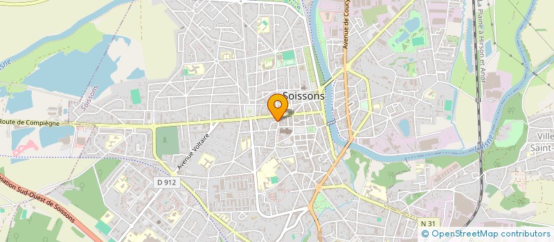 localisation de l'entreprise MADAME EVA DELBART à SOISSONS
