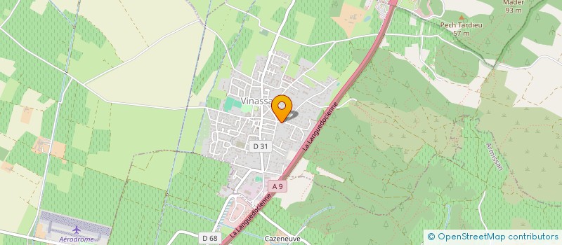 localisation de l'entreprise MADAME EVA DELMAS  VINASSAN