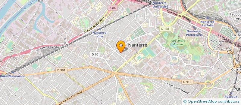 localisation de l'entreprise MADAME EVA DIA  NANTERRE