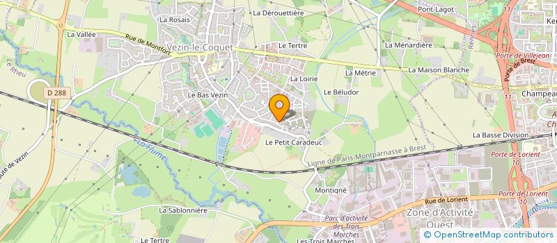 localisation de l'entreprise MADAME EVA DIAZ PARRA  VEZIN-LE-COQUET