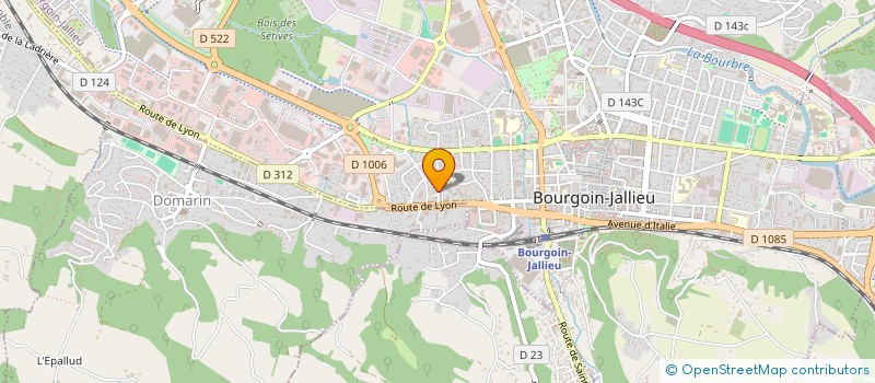 localisation de l'entreprise MADAME EVA DOMONT  BOURGOIN-JALLIEU