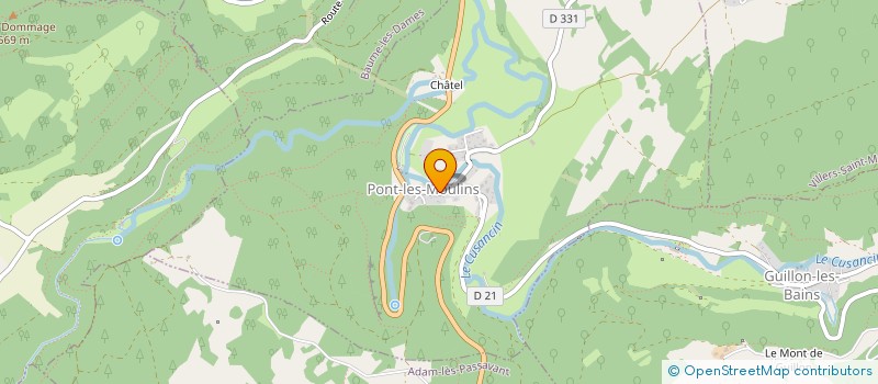 localisation de l'entreprise MADAME EVA DUBOSC  GUILLON-LES-BAINS