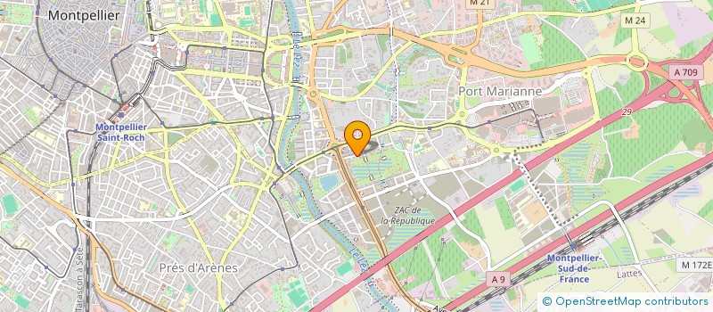 localisation de l'entreprise MADAME EVA DUJARDIN à MONTPELLIER