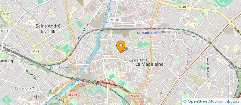 localisation de l'entreprise MADAME EVA DURANG-MASTIN à LA MADELEINE