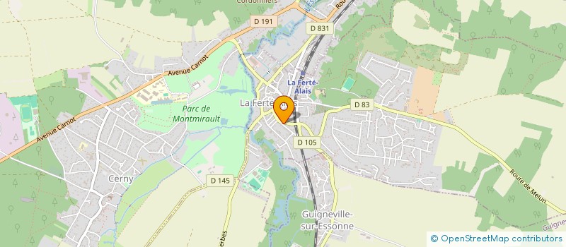 localisation de l'entreprise MADAME EVA DURY à LA FERTE-ALAIS