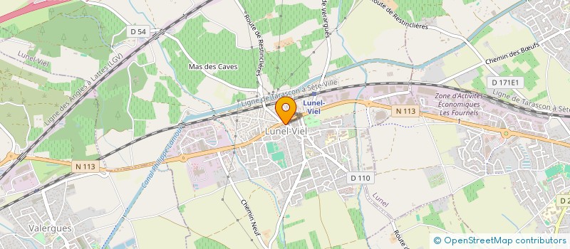 localisation de l'entreprise MADAME EVA ECOLIVET  LUNEL-VIEL