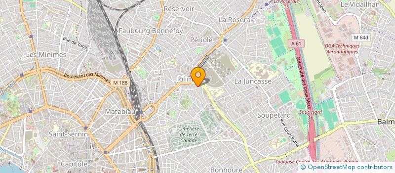 localisation de l'entreprise MADAME EVA EUDELINE à TOULOUSE