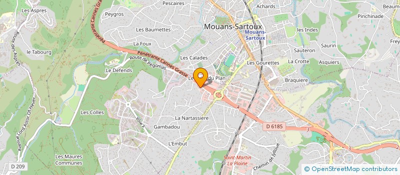 localisation de l'entreprise MADAME EVA FARGUE  MOUANS-SARTOUX