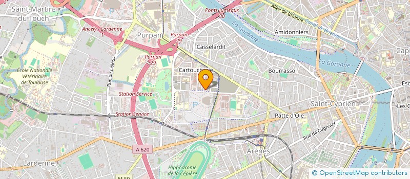 localisation de l'entreprise MADAME EVA FAURE-LECLERE  TOULOUSE