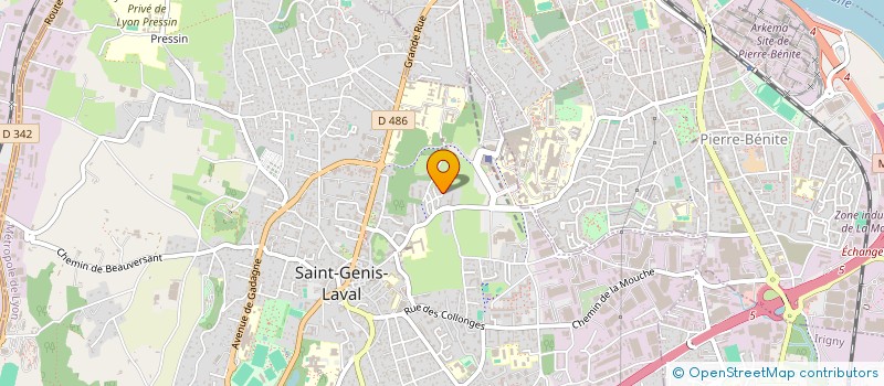localisation de l'entreprise MADAME EVA FLEURY à SAINT-GENIS-LAVAL