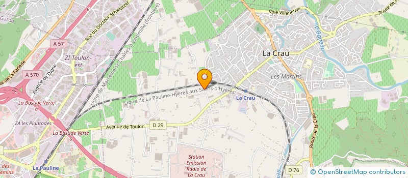 localisation de l'entreprise MADAME EVA FONTAINE  LA CRAU