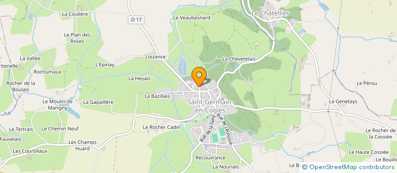 localisation de l'entreprise MADAME EVA FORTIN  SAINT-GERMAIN-EN-COGLES