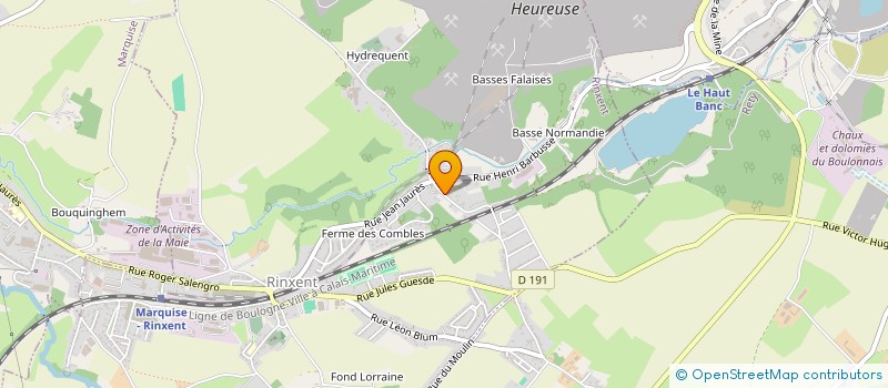 localisation de l'entreprise MADAME EVA FOURCROY  RINXENT