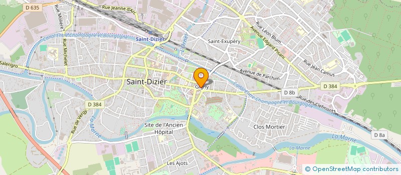 localisation de l'entreprise MADAME EVA FRERE à SAINT-DIZIER