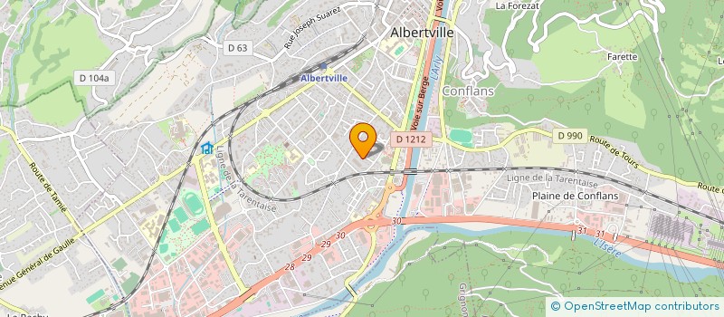 localisation de l'entreprise MADAME EVA FRICAUD à ALBERTVILLE