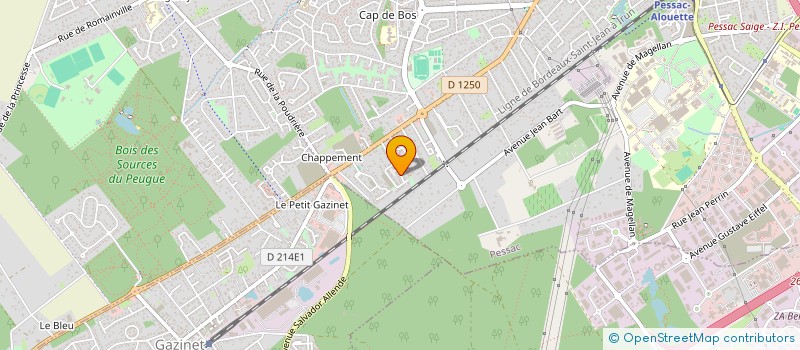 localisation de l'entreprise MADAME EVA FROUMENTY à PESSAC